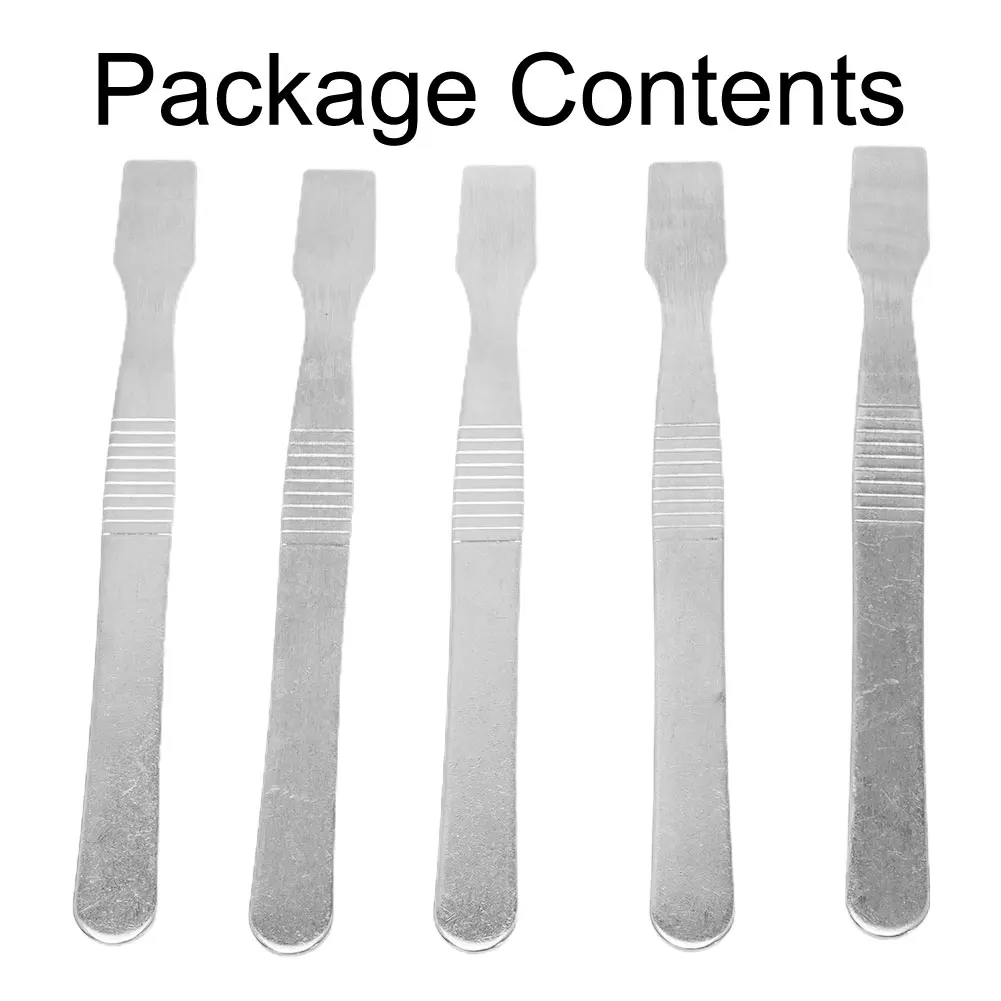 Spudger Flux Scraper 120*11mm 5Pcs Paste Scraper Solder Paste Scraper Solder Paste Spudger Stainless Steel Phone Repair Tools