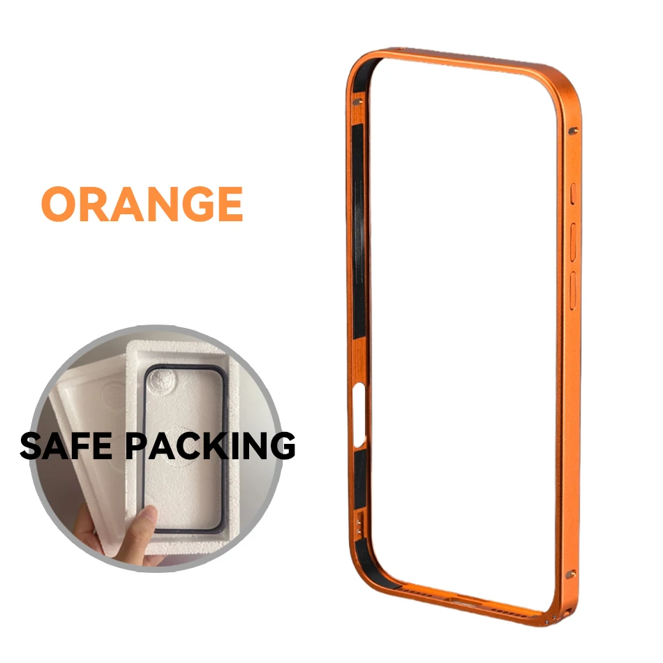 Sleek Aluminum Metal Frame Thin Bumper Case with Alloy Titanium Protection