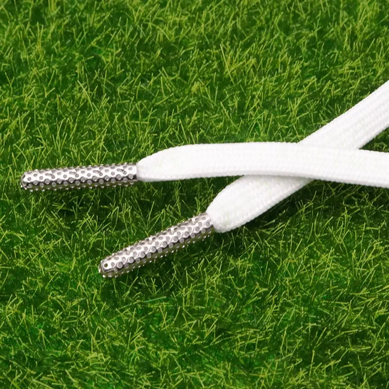 3.8*23mm 부팅 신발 끈 실버 Aglets 4 개/대 운동화 문자열 성격 유행 신발 밧줄 팁 실버 오픈 중공 금속 머리