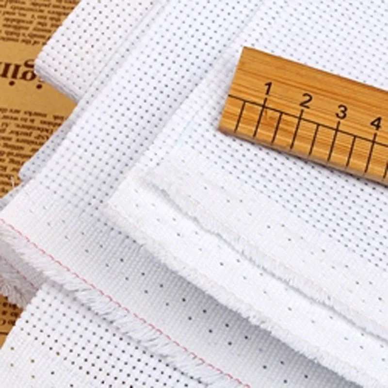 

embroidery fabric 18ST 18CT cross stitch canvas cloth white 50-50cm
