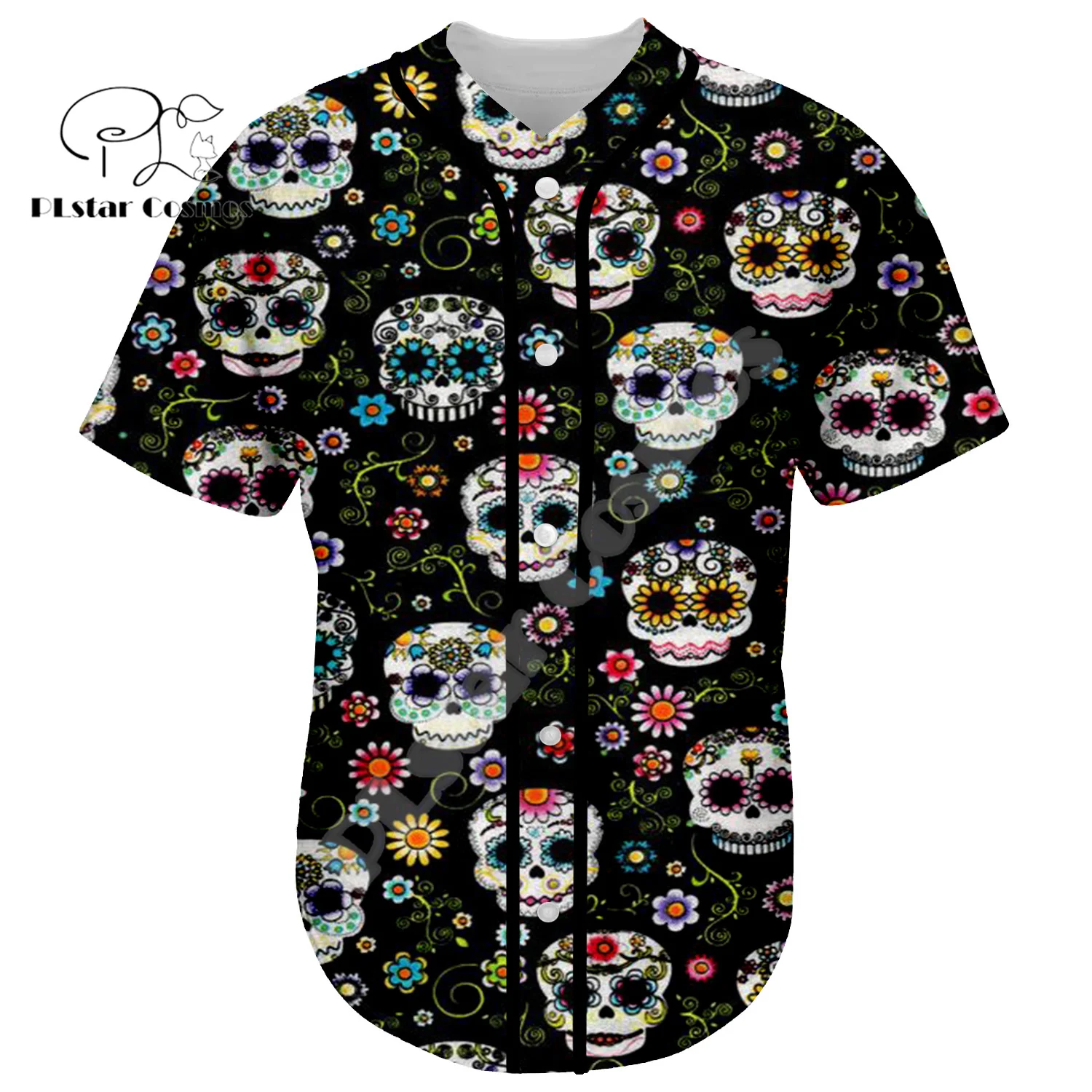 Halloween Cosplay Pumpkin Skull Ghost Tattoo Retro Colorful 3DPrint Harajuku Summer Funny Baseball Shirts Jersey Short Sleeves Y halloween tattoo man