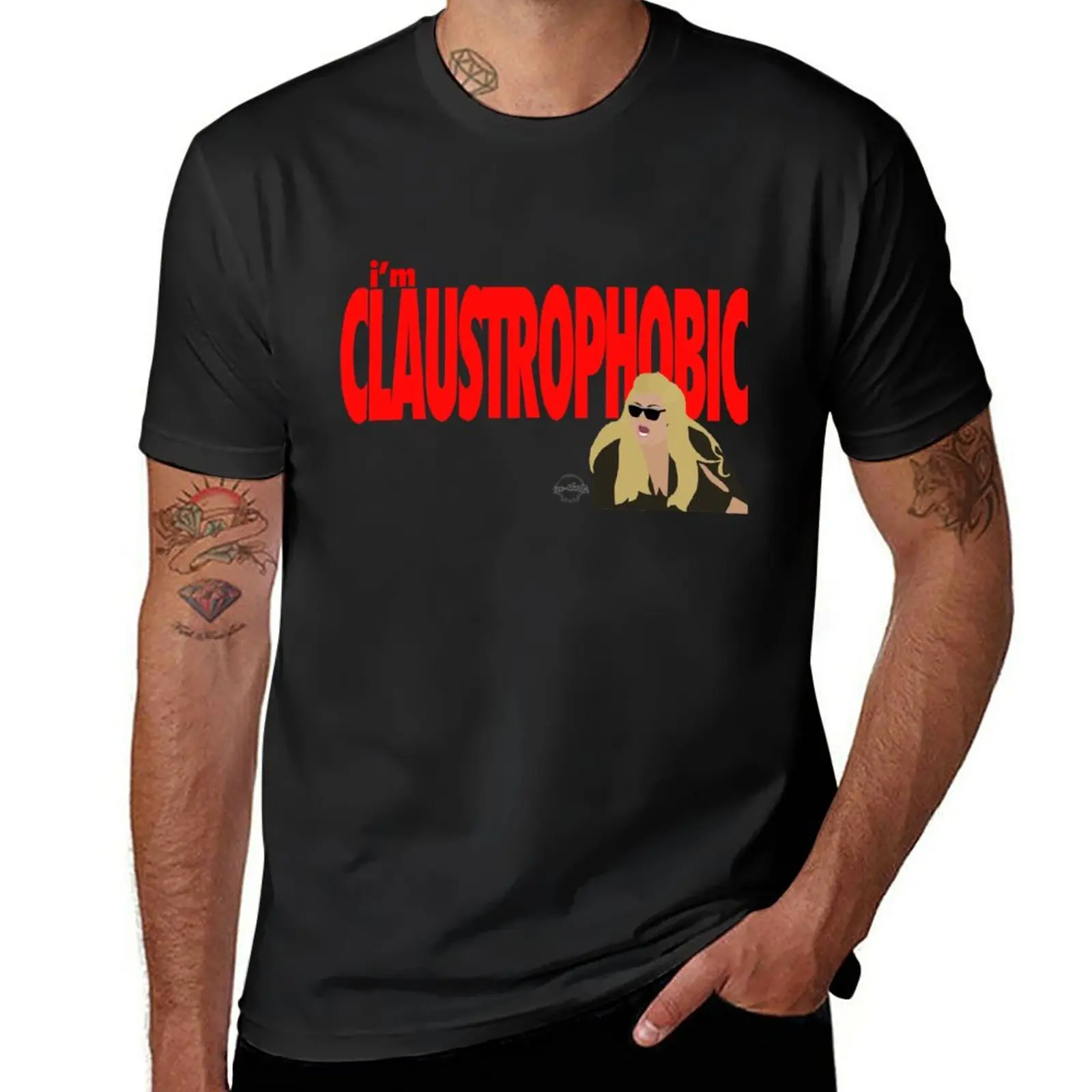 

New Gemma Collins I'm Claustrophobic! T-Shirt anime clothes Short t-shirt boys t shirts black t shirt plain black t shirts men