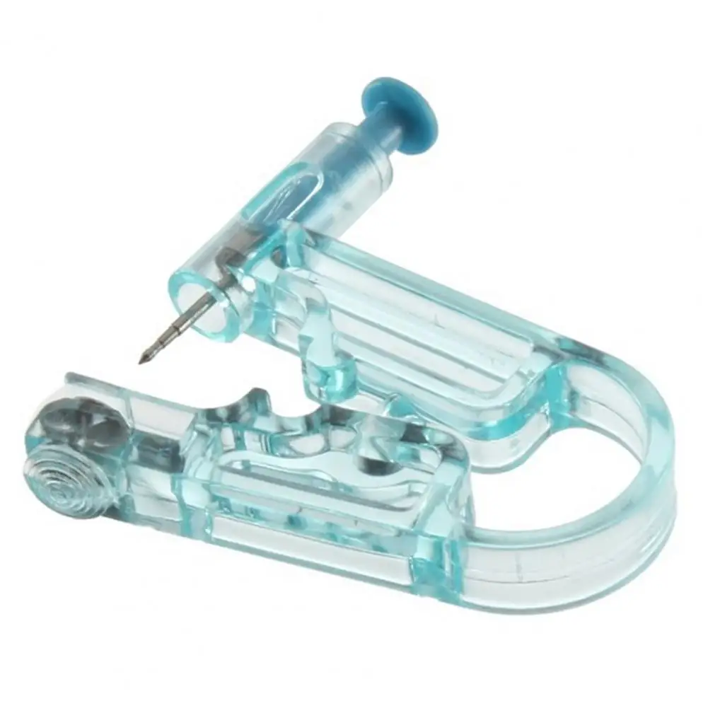 Ear Piercing Gun Kit Disposable Accurate Location Plastic Earring Piercer Machine Studs Nose Lip Body Jewelry Hole Piercing Tool 4