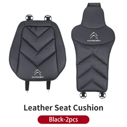 Luxurious Leather Car Seat Cover Set - Front & Rear Protection (Black - ZH1)