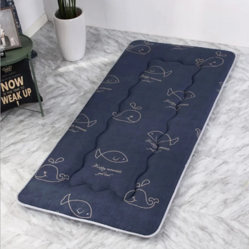 Single Dormitory Essential: 0.5m Thickened Soft Mattress Pad, 90cm Cushion, 1m Student Dormitory Quilt, Floor Sleeping Mat