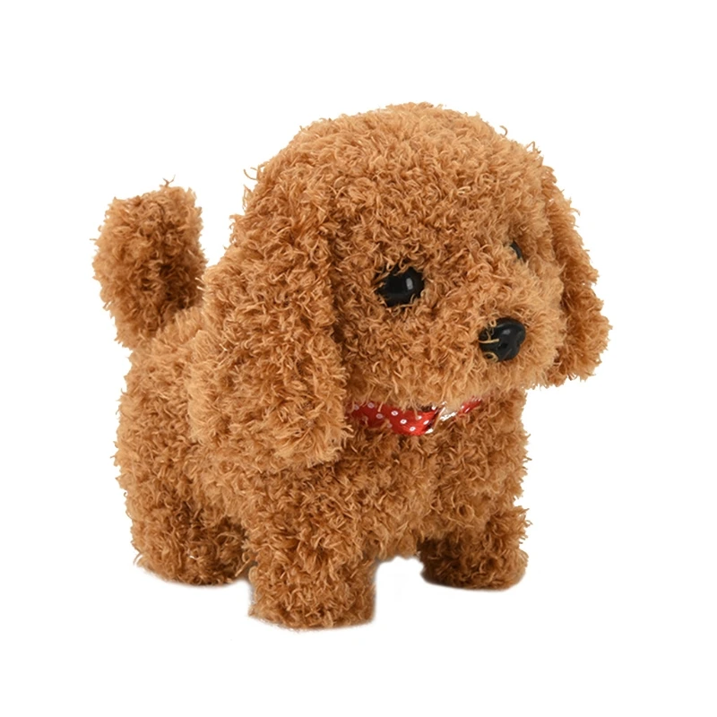 Walking Barking Cute Puppy Pet Dog Toy with Battery Control Halloween Birthday Gift for 3 Year Old Boys Girls