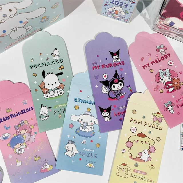 4 Set Sanrio Mymelody Kuromi Cinnamoroll Pochacco Cute Cartoon