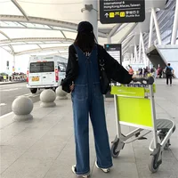 2026 New Women's Casual Wide-Leg Suspender Pants Denim Overalls with Pockets and Hooks Suitable For All Seasons - Image 6