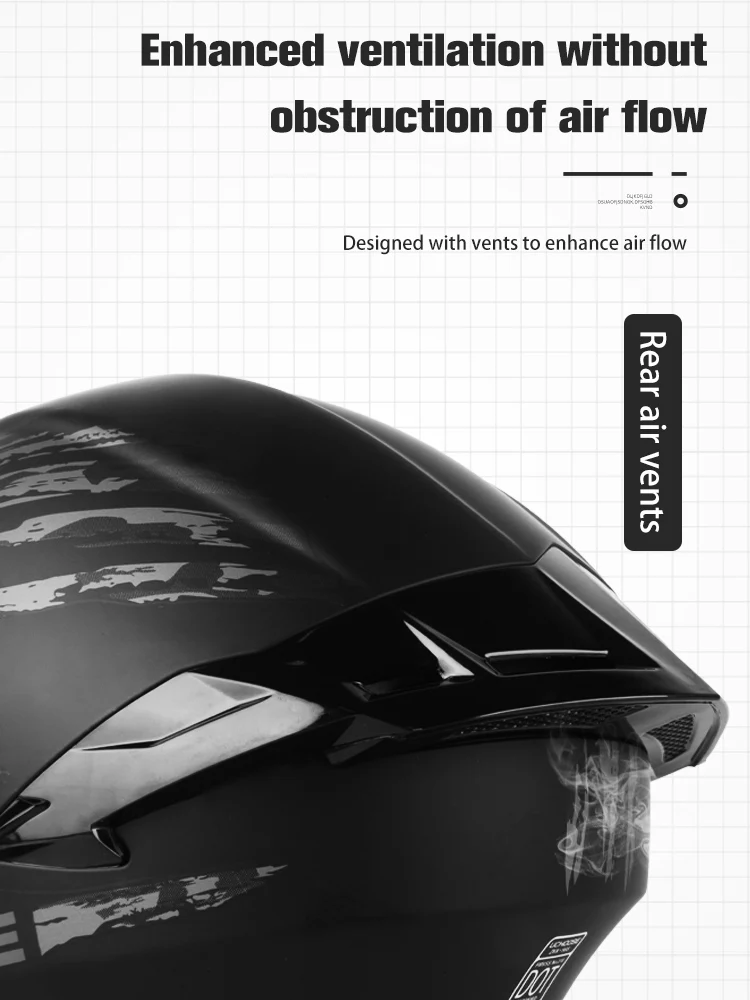 Professional motorcycle helmet with dual lens safety protection system