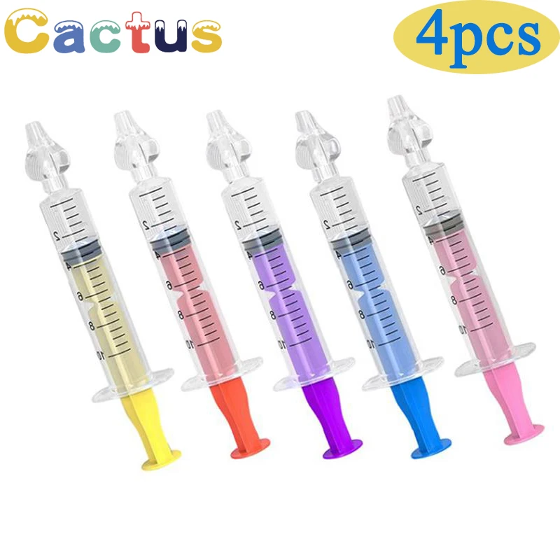 

4Pcs 10ml Baby Nose Cleaner Rhinitis Nasal Washer Needle Tube Baby Nasal Aspirator Cleaner Syringe Nose Washing for Children