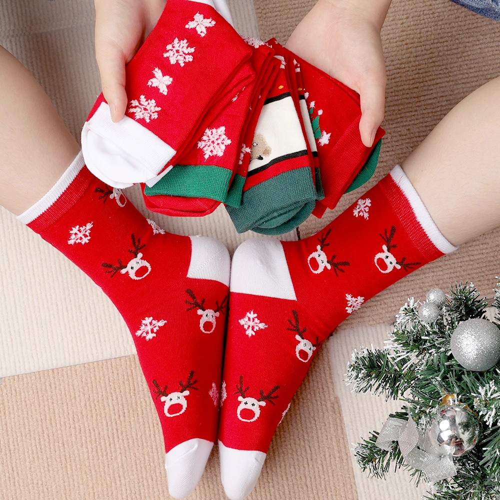 

5 Fashion Styles Christmas Stocking Sack Xmas Gift Candy Bag Noel Christmas Decorations Home Navidad Sock Christmas Tree Decor