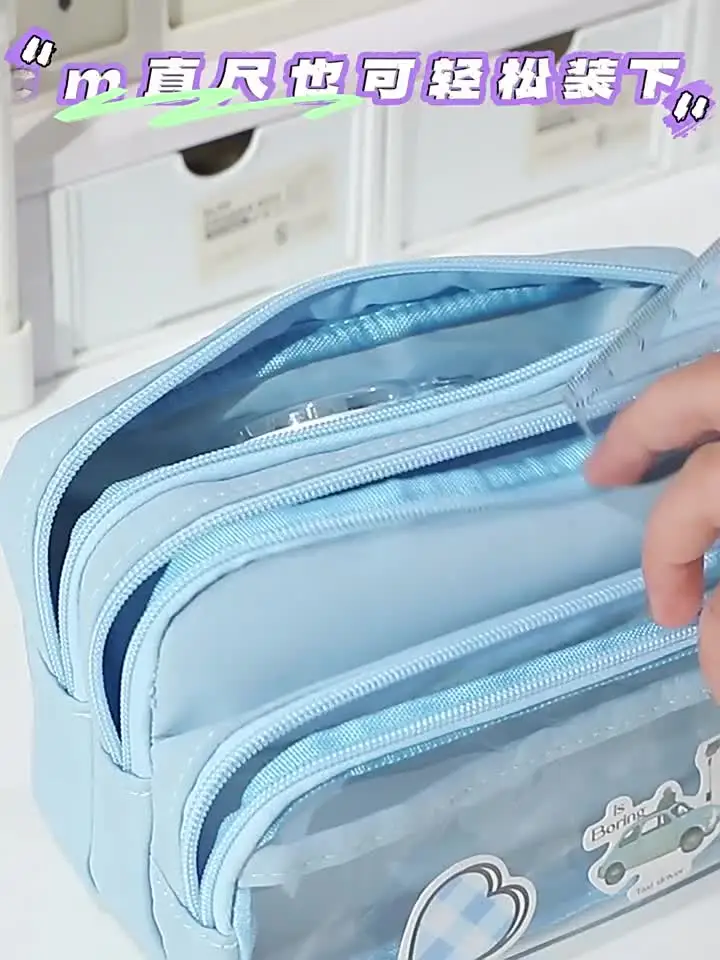 Acquista Astuccio grande per ragazze, ragazzi, scuola, astucci estetici con cerniera, carino astuccio Kawaii in Italia a partire da 12