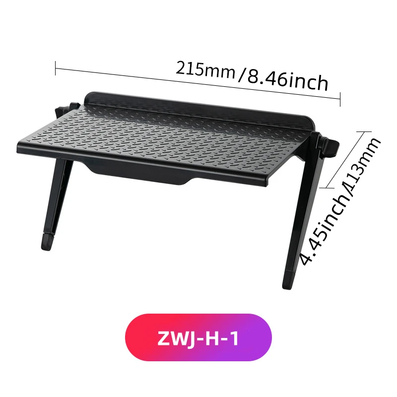 Adjustable TV Screen Top Shelf Computer Monitor Desktop Screen Top Storage Rack TV Media Box, Router Shelf with 2 Storage Boxes