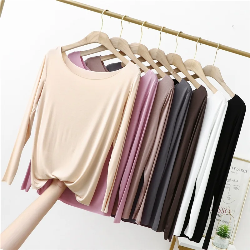 Simple All-match Pure Wool Women's Knitted Bottoming Shirt Loose main image 1