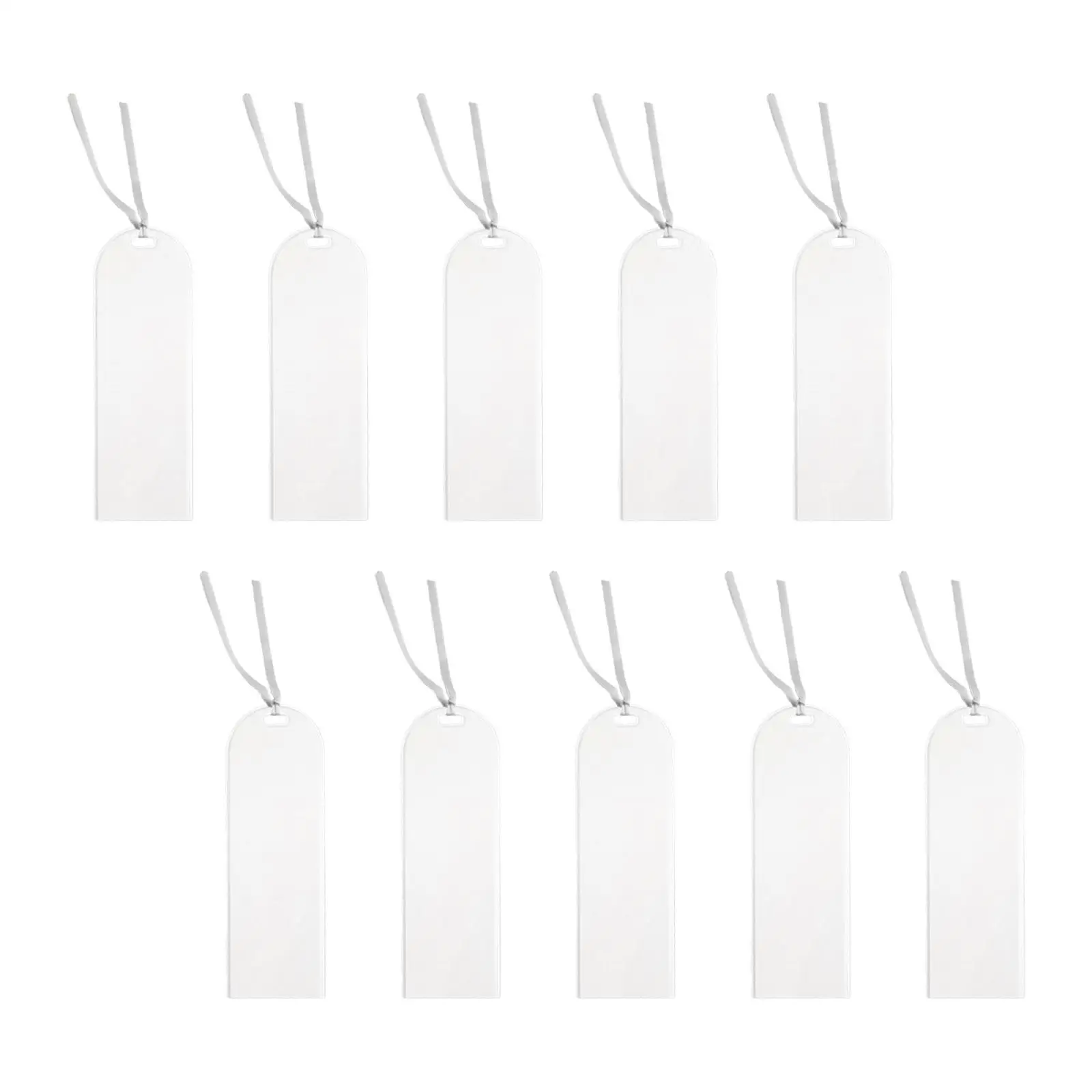 

10x Acrylic Bookmark Blanks DIY Clear Book Markers for Gifts Tags Keychains Hanging Ornament Handicraft Decorations Art Supplies