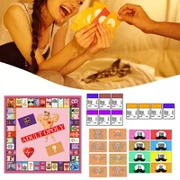 Couple Adult Opoly Board Game Set Adults Date Funny Intimacy Deck Cards Game Kit For Wife Husband Girlfriend Boyfriend 2
