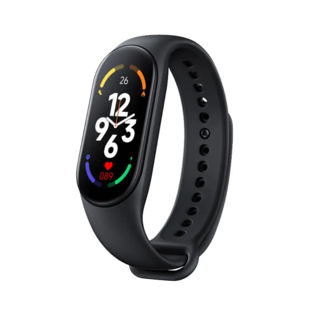 Braccialetto intelligente Mi Band 7 grande schermo frequenza cardiaca pressione sanguigna ossigeno nel sangue IP67 quadrante dinamico impermeabile per