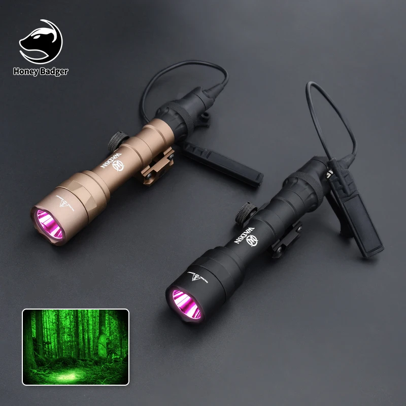 

WADSN Mini Tactical M600 M600U Flashlight IR LED Light Airsoft 850nm Gun Hunting Weapon With Dual Function Pressure Switch