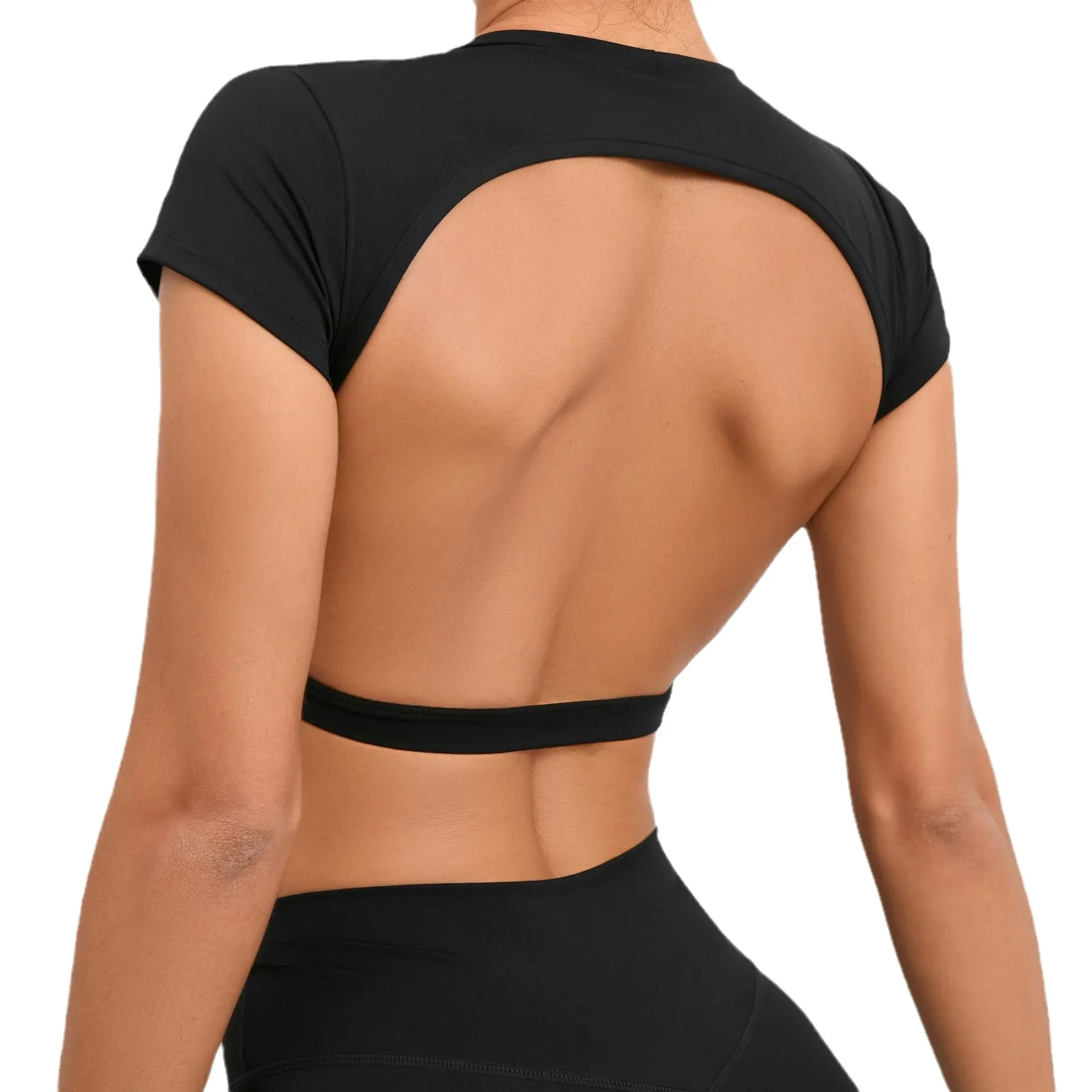 Sports Shirts Breathable Workout Tops Fitness Sportswear Female Backless Yoga Clothing Sport Crop Tops Women Gym sports t shirt yoga top yoga shirt sports shirt