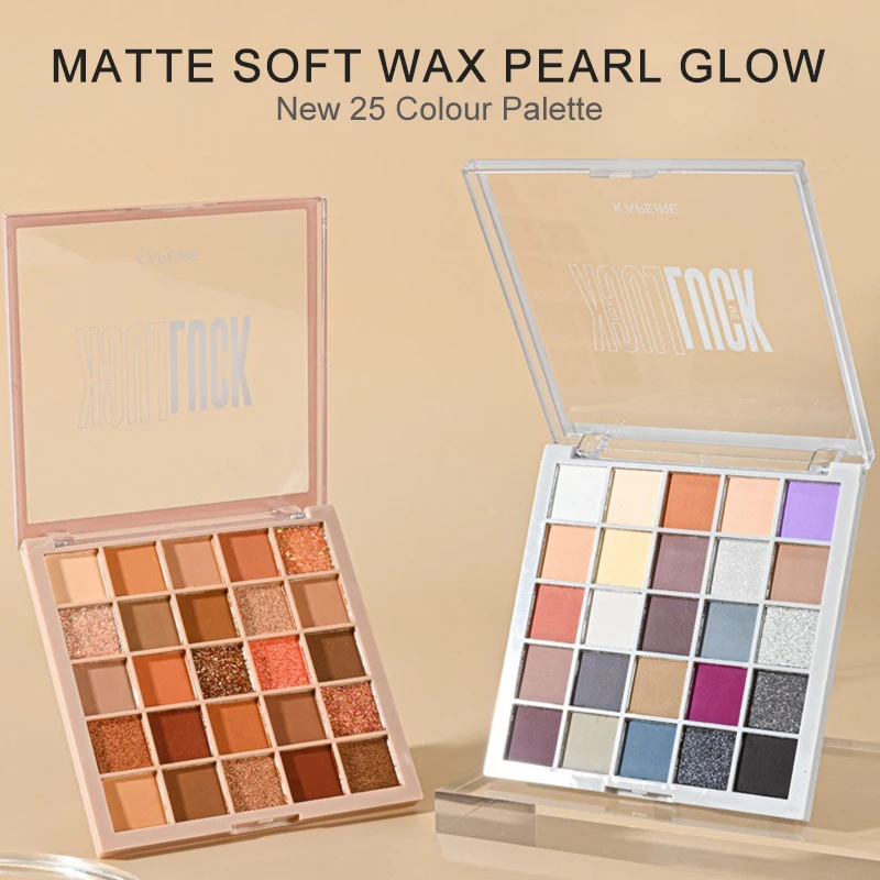 25Color Professional Eyeshadow Palette Eye Glitter Long Lasting Eye Shadow Pallet Korean Makeup Palette Shadow Beginner eye shadow eye shadow plate glitter makeup accessories