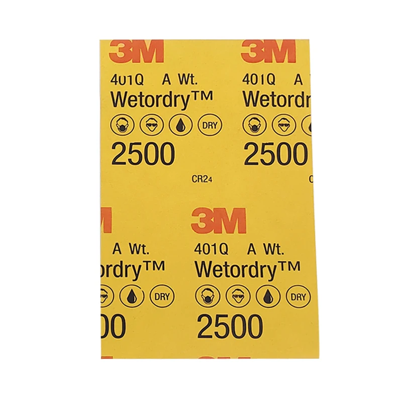 Sanding Discs 3M 401Q Beauty Sandpaper 2500 Grit Car Paint Scratch Polishing 139/228mm Water Ground Fine