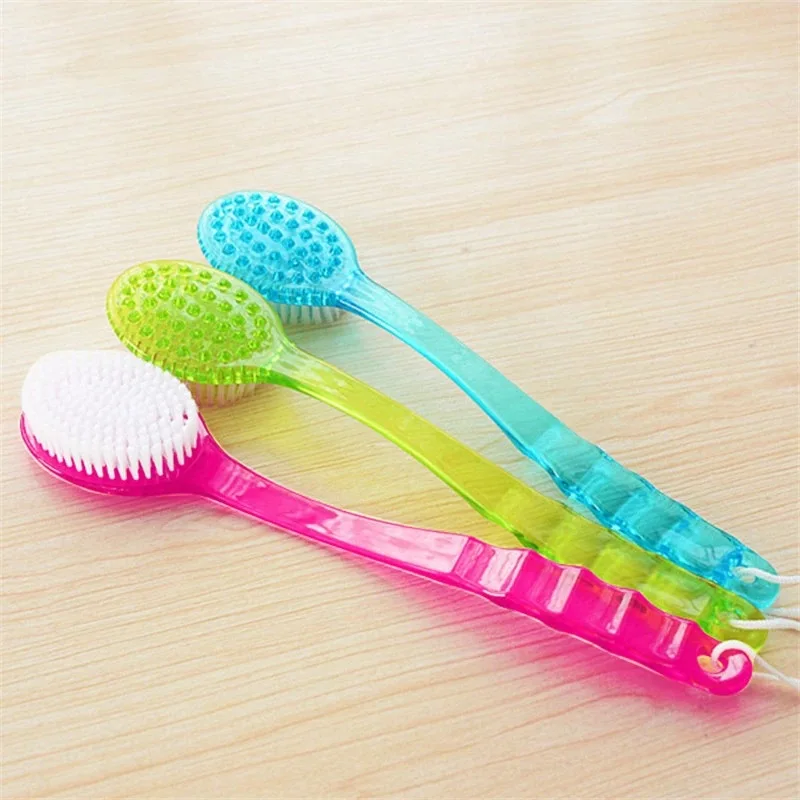 1pc Back Body Bath Shower Cleaning Brushes Bath Brush Long Handle Exfoliating Scrub Skin Massager Exfoliation Bathroom Brush 3