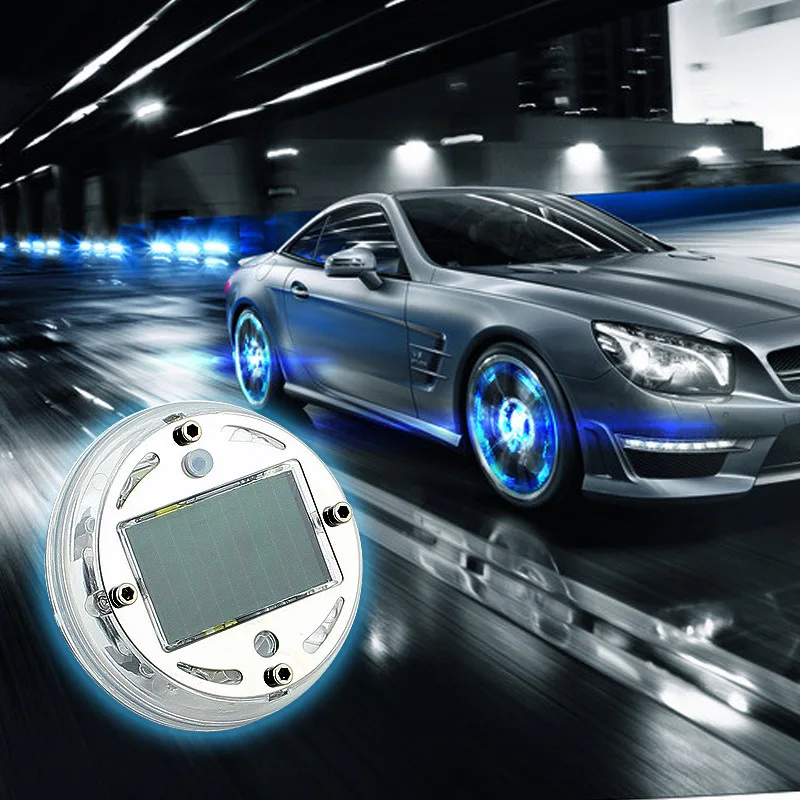LEDFlashingTireCarFlashSolarWheelLampWheelCoverNightVision