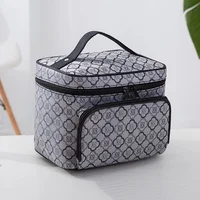 New Large Capacity Flower Cosmetic Bag Zipper Cosmetic Box Storage Organizers Travel Toiletry Makeup Bag SZL8061 5