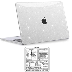 for MacBook 2023 Air 15 M2 Air 13.6 Case for Pro 13 inch Case for Pro 14 16 M1 Air 13 Cover with Shortcut Key Sticker
