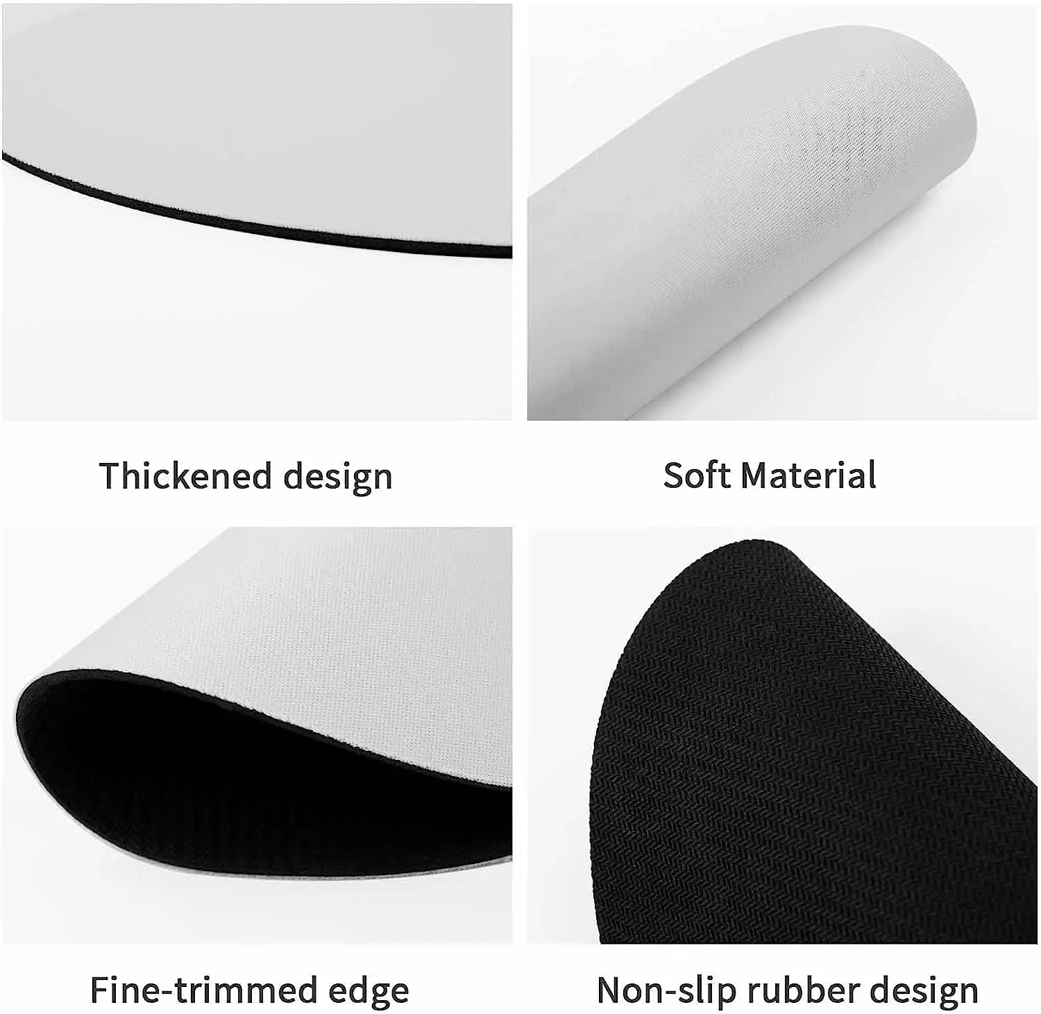 재미있는 Tabby 고양이 반다나 게임용 마우스 패드, 미끄럼 방지 고무 마우스 패드, 사무실 컴퓨터용 방수 마우스 매트, 7.9 인치 x 7.9