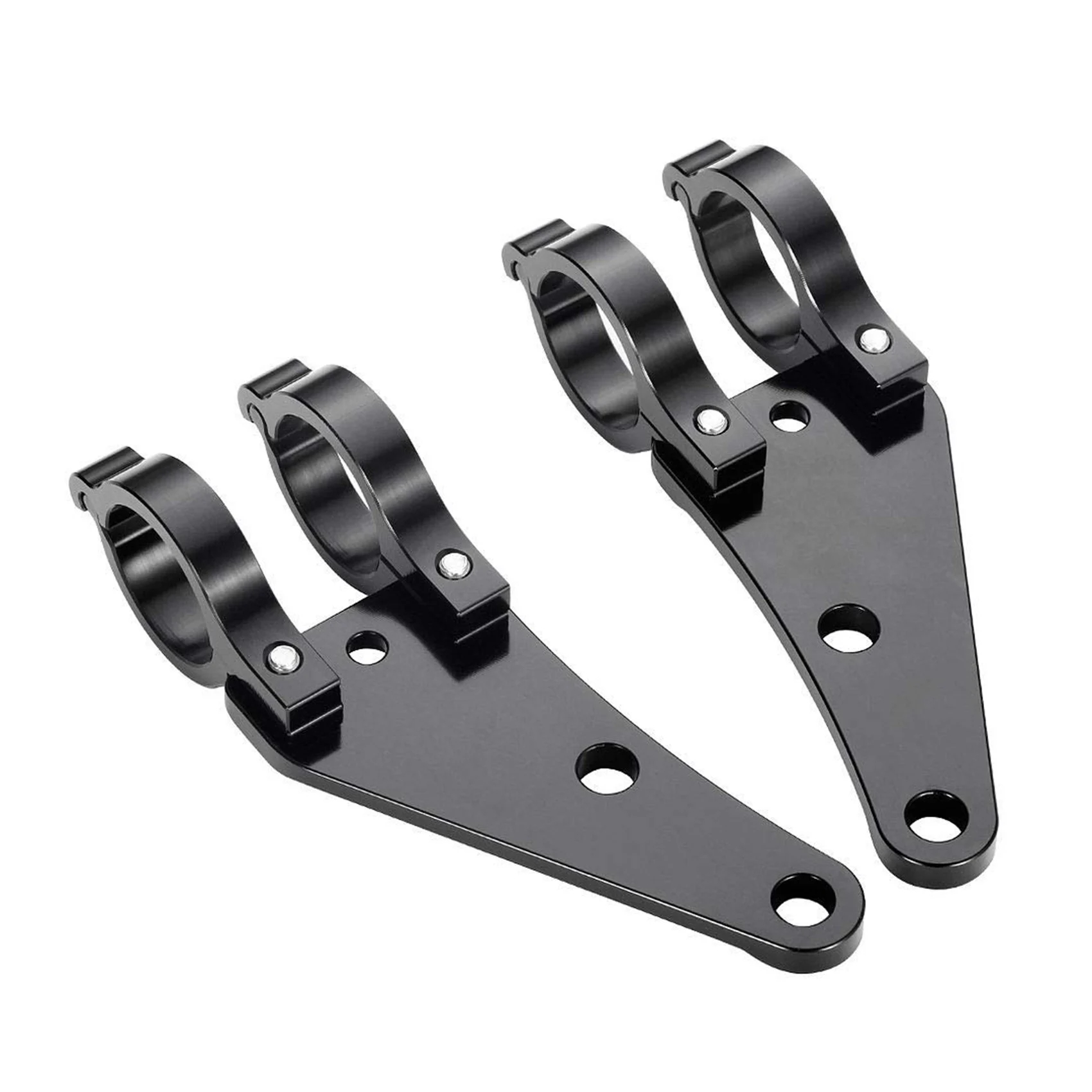 

41MM Motorcycle Headlight Mount Bracket CNC Aluminum Alloy Black for Honda Yamaha Suzuki Fork Tubes M10 Bolt Hole