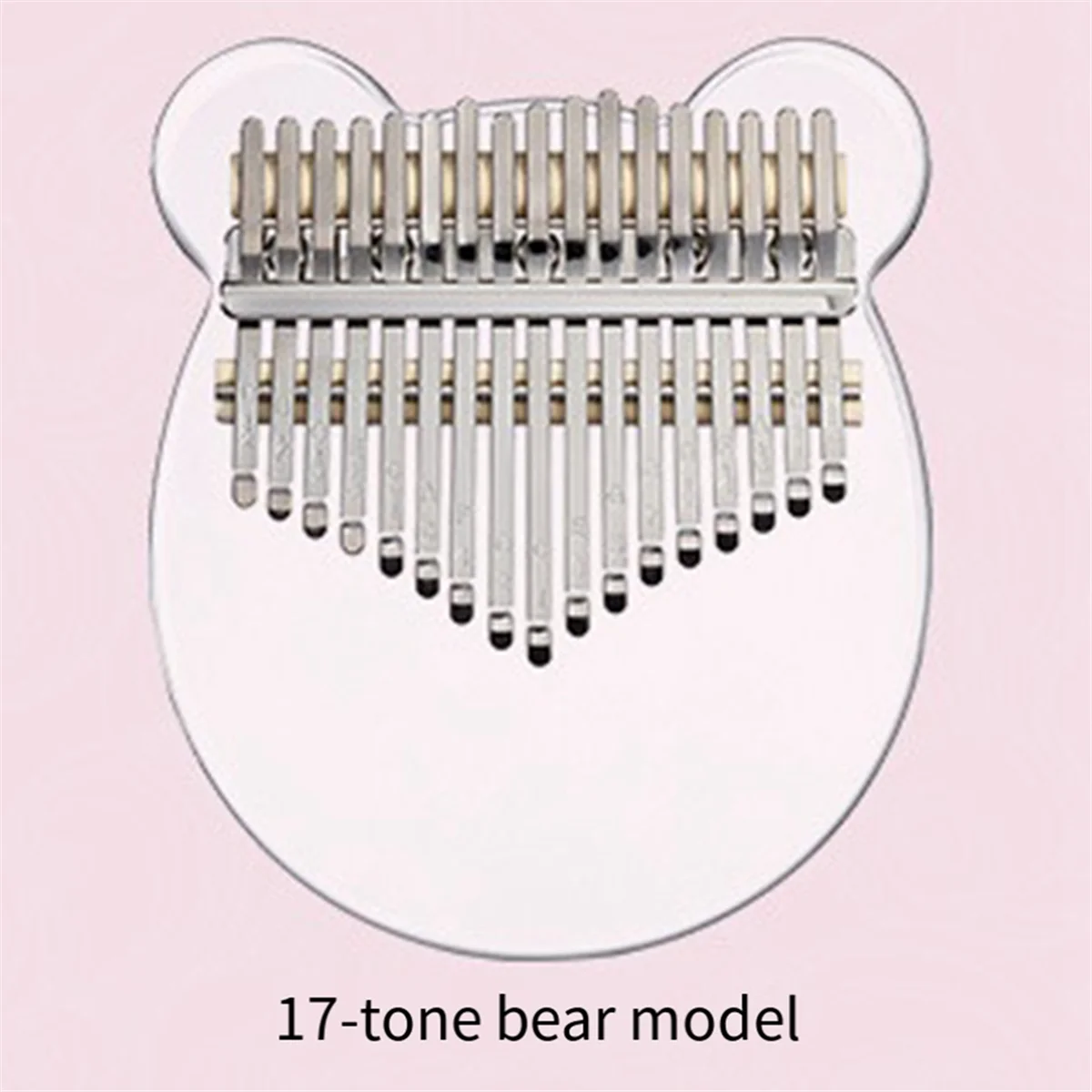 A51Q-Kalimba 17 Keys Thumb Piano, Clear Transparent Acrylic Finger Piano Instrument