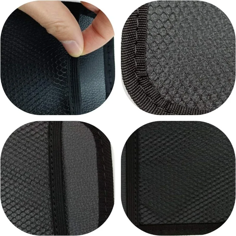 자동차 시트 네트 포켓 홀더, 범용 자가 접착식 수납 포켓 (휴대폰, 지갑, 카드, 열쇠 등) 자동차 시트 뒷면/측면 도어 정리함