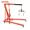VEVOR Hydraulic Engine Hoist with Lever 2 Ton/4400 LBS Foldable Engine Crane and Engine Hoist Leveler for Auto Repair, Loading 1