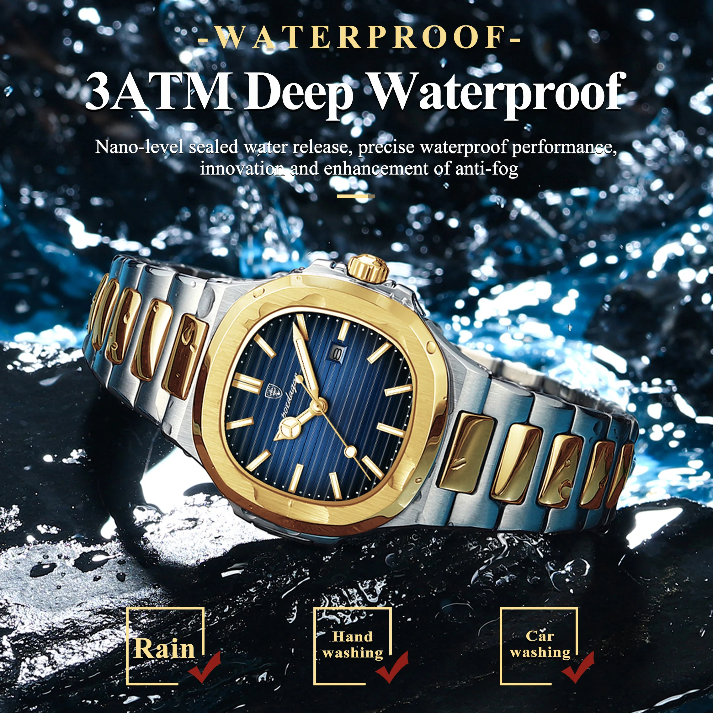 POEDAGAR الأصلي العصرية المرأة الساعات مقاوم للماء...