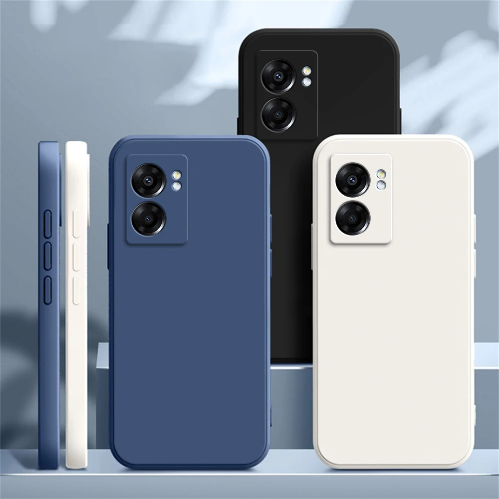Original Soft Case for OPPO Realme Narzo 50 30 Pro Square Liquid Silicone Narzo50 Narzo30 30Pro 5G Luxury Shockproof Cover Funda 2