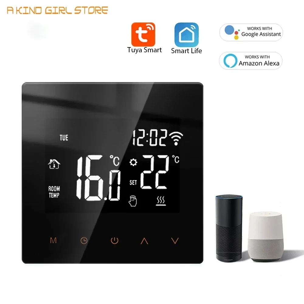 

Smart Tuya WiFi Thermostat LCD Display Touch Screen for Electric Floor Heating Water/Gas Boiler Temperature Remote Controller#20