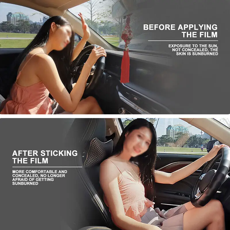 2X CAR WINDOW TINT FILM TINTING SUPER DARK BLACK LIMO 5% 76cm x 3M NEW