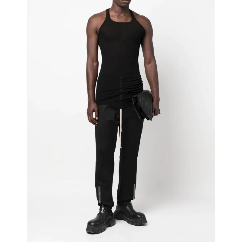 

New Rick Tank Top Men Clothes Summer Women Vest RO Owens Pure Cotton Comfort High Street Basketball