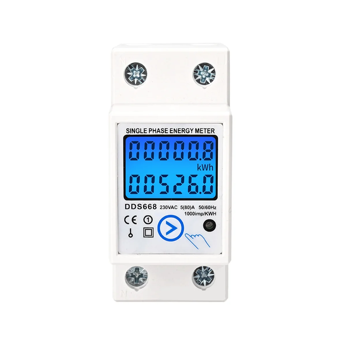 Misuratore Di Energia Zero Di Ripristino Digitale Monofase Su Guida Din Kwh Ac 110V Misuratore Elettrico Misuratore Elettrico Di Energia Digitale Lcd