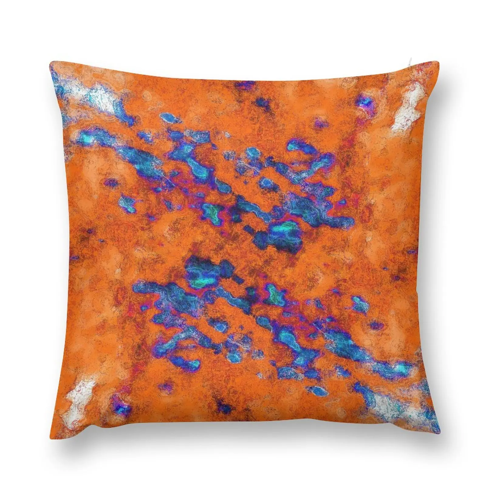 

Orange and Blue 3 Throw Pillow Cushion Cover For Sofa pillow pillowcase autumn pillowcase Sofa Cushions Covers