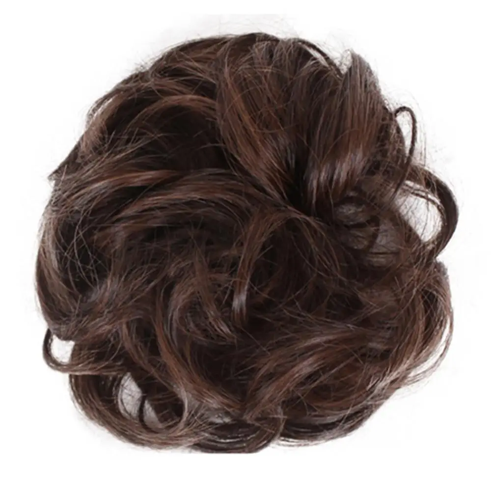 Extension de chignon synthétique pour femme, perruque désordonnée bouclée ondulée, chignons matut, extensions de cheveux chignons, chouchous