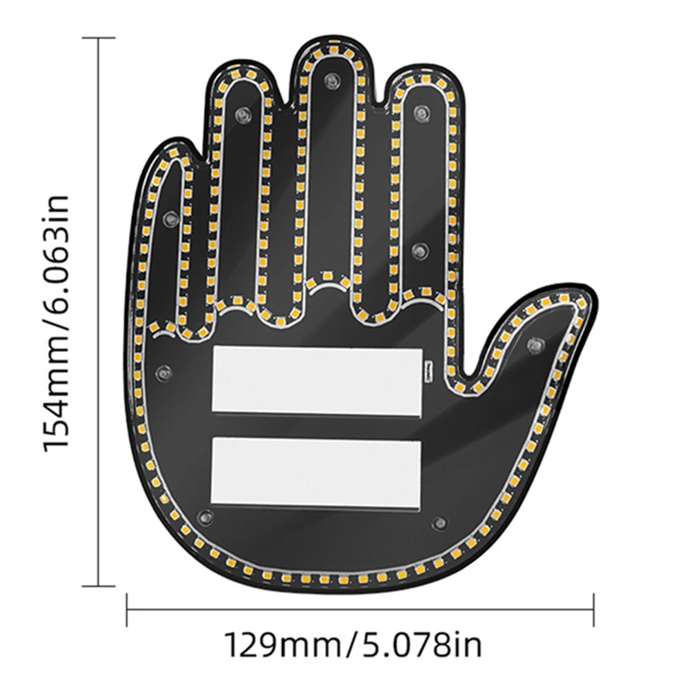 Fun Finger Light W/ Fernbedienung Geben Lustige Mittelfinger-Geste