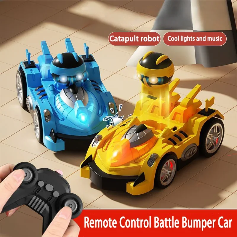 

RC Toy 2.4G Super Battle Bumper Car Pop-up Doll Crash Bounce Ejection Light Children's Remote Control Toys Gift for Parenting