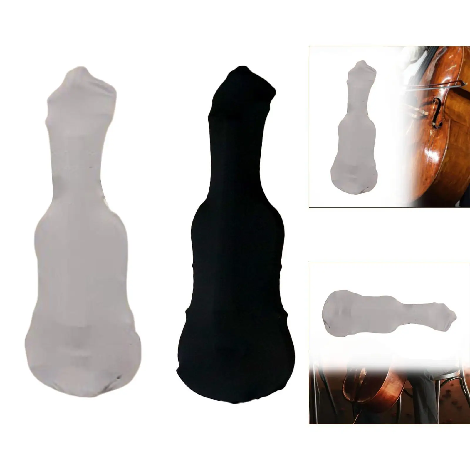 Violin Dust Cover Soft Reusable Accessories Premium Comfortable Washable with Drawstring Closure Thickened Portable Protector Violin Dust Cover Soft Reusable Accessories Premium Comfortable Washable with Drawstring Closure Thickened Portable Protector