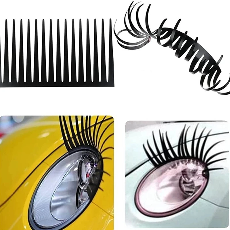 Car Headlight Eyelash Stickers 1