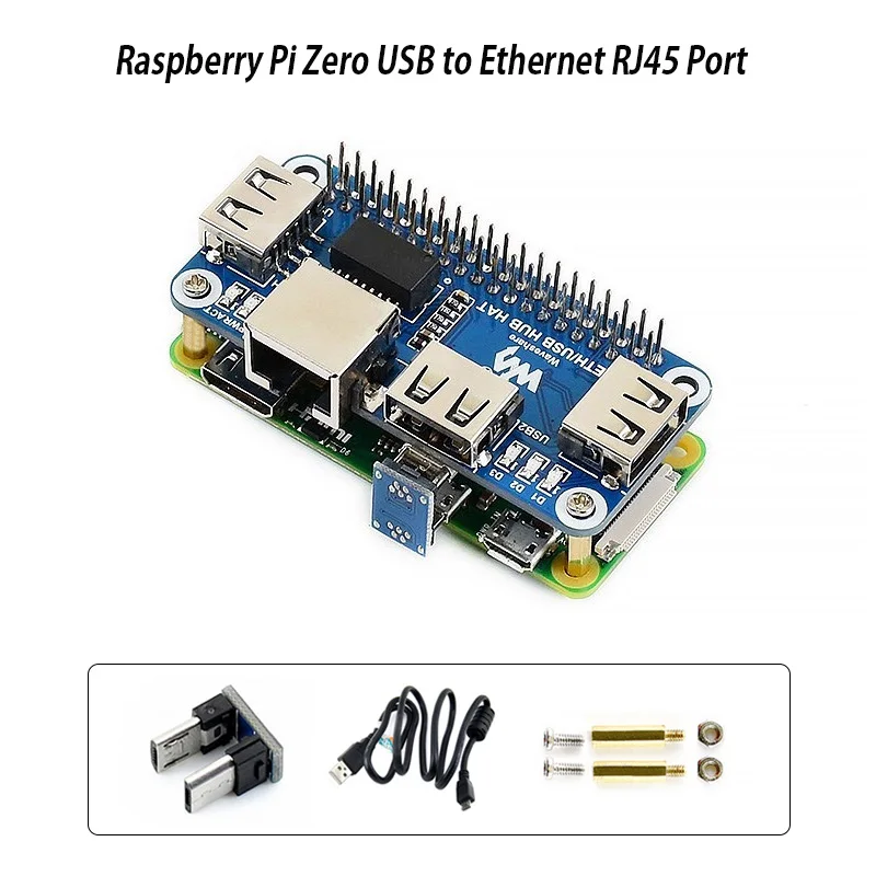 

Raspberry Pi USB to Ethernet RJ45 Network Port HUB HAT Splitter Extenstion Board for Raspberry Pi 4B 3B+ 3B Zero 2B W WH