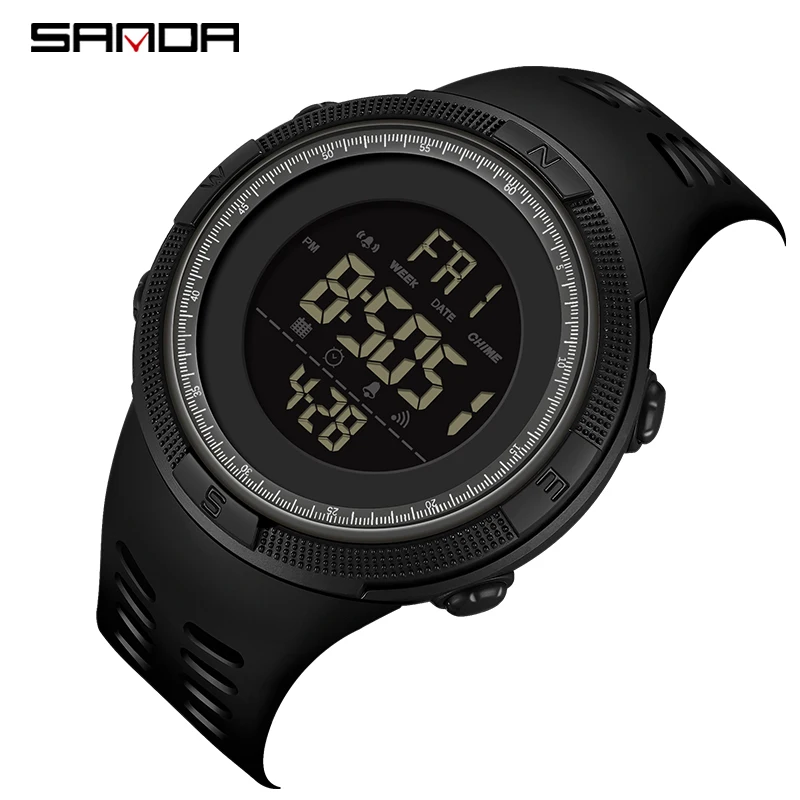 

SANDA Fashion Brand Men's Sports Watches Outdoor Military Chronograph LED Digital 50M Waterproof Alarm Clock Relogio Masculino