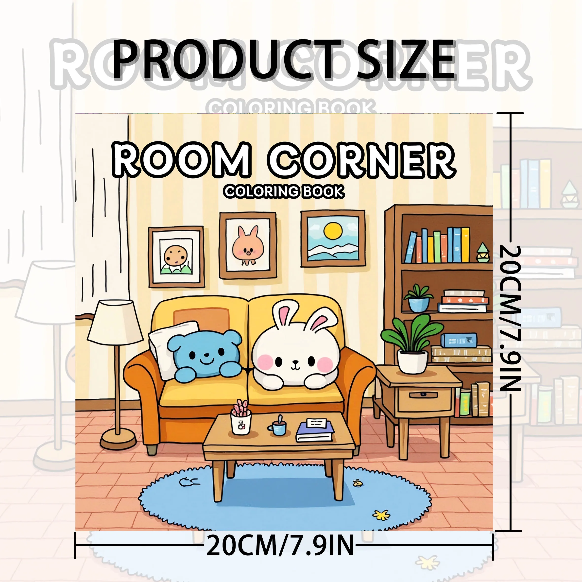 24-Page Premium Adult Picture Book - Cozy Home Design Coloring Book for Colorful Creativity and Skill Enhancement 2