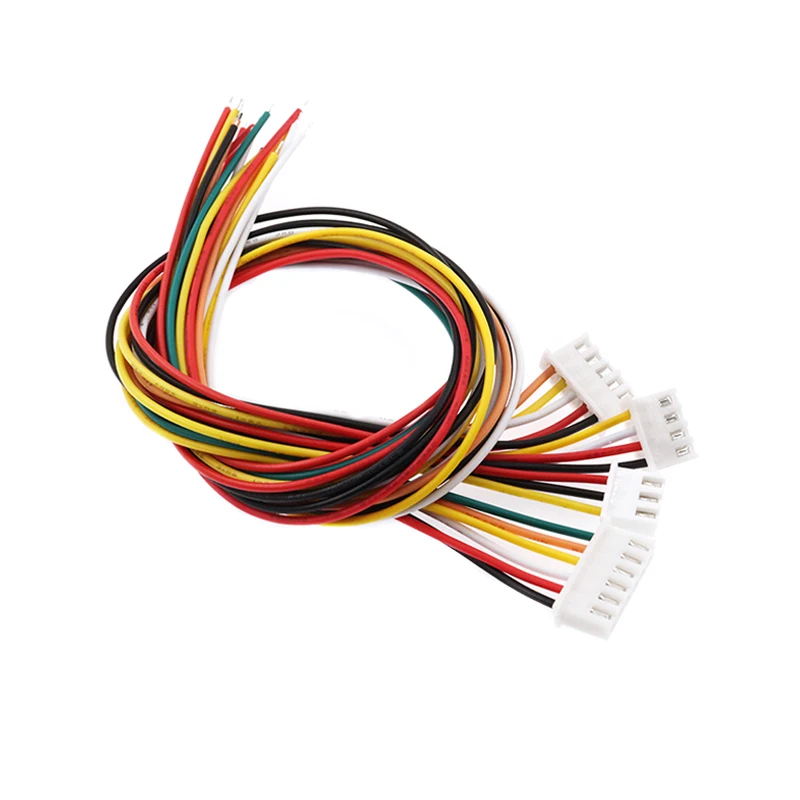 

100Pcs JST XH2.54 Pitch 2.54mm 2P 3P 4P 5P 6P 7P 8P 9P 10 Pin Male Plug Wire Cable Connector With 26AWG 30cm Wire